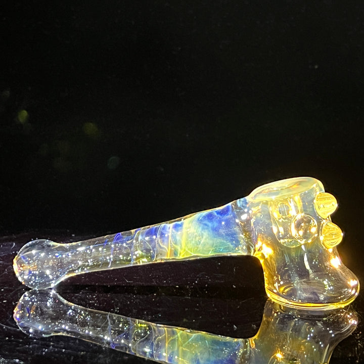 Silver Fumed Hash Hammer Glass Pipe Crondo Glassics   