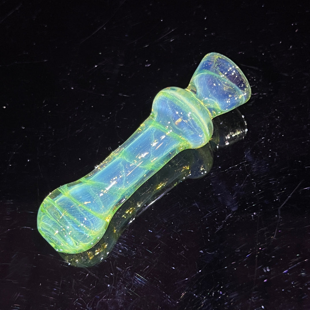 Green Slyme Coil Chillum Glass Pipe Schutz Glass   