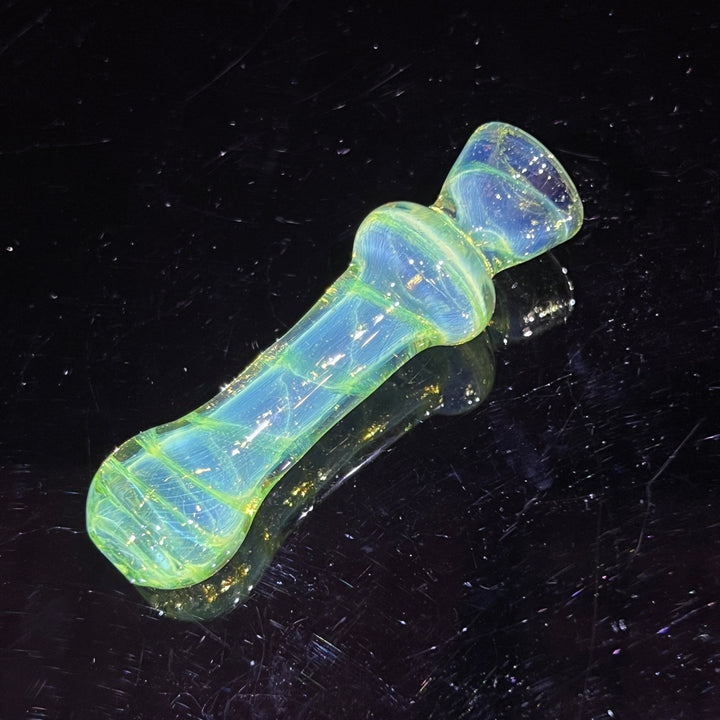 Green Slyme Coil Chillum Glass Pipe Schutz Glass   