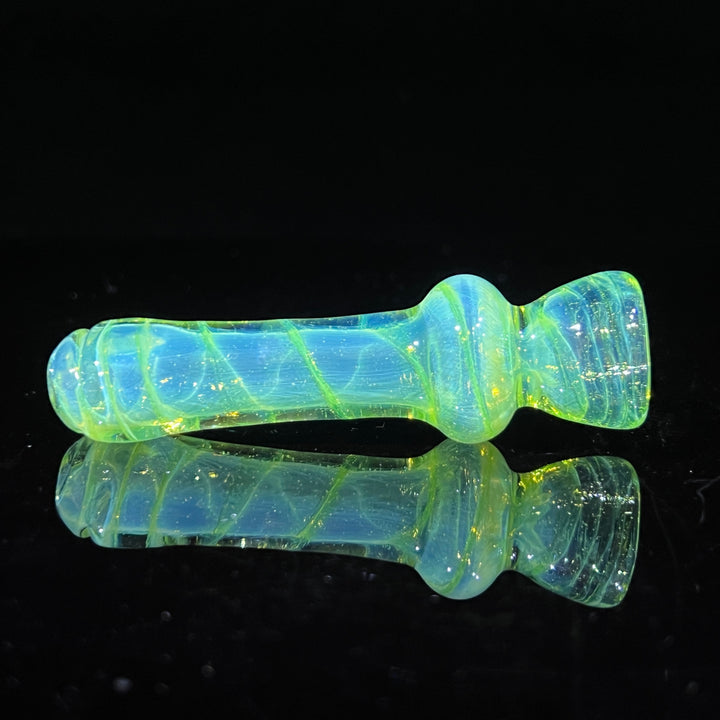 Green Slyme Coil Chillum Glass Pipe Schutz Glass   