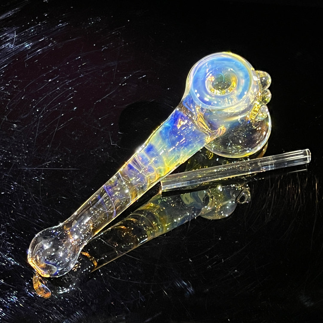 Silver Fumed Hash Hammer Glass Pipe Crondo Glassics   