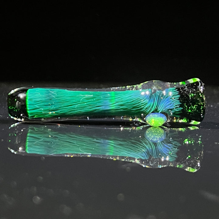 Thick Exp Green Chillum Glass Pipe Chuck Glass