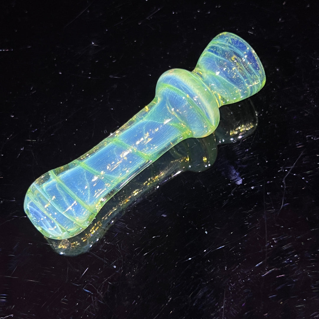 Green Slyme Coil Chillum Glass Pipe Schutz Glass   