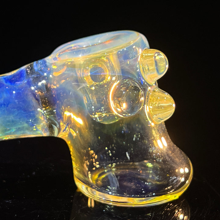 Silver Fumed Hash Hammer Glass Pipe Crondo Glassics   