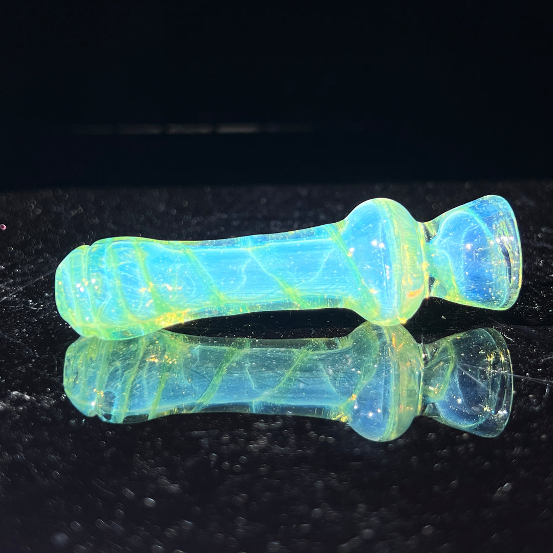 Green Slyme Coil Chillum Glass Pipe Schutz Glass   