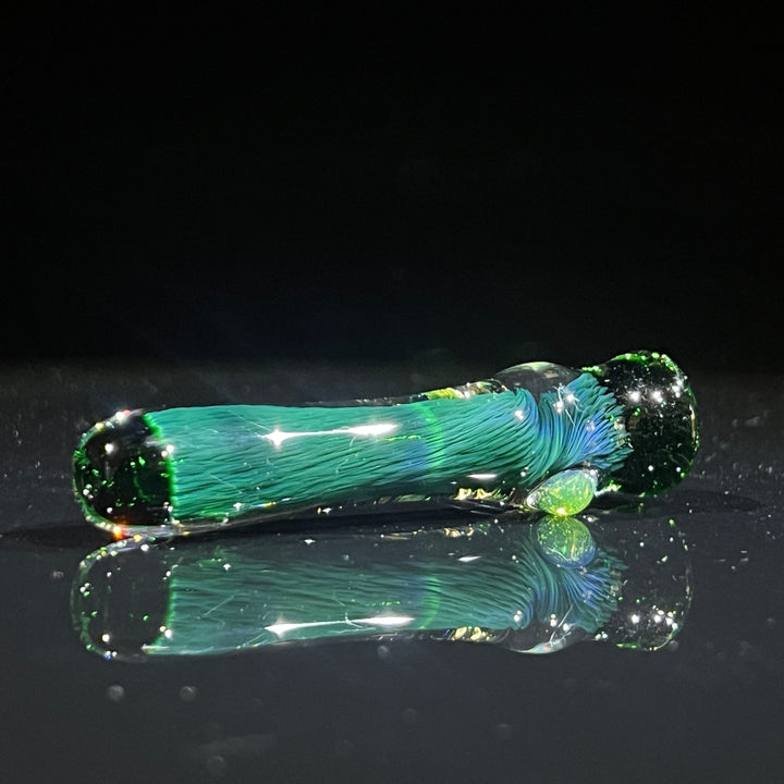 Thick Exp Green Chillum Glass Pipe Chuck Glass