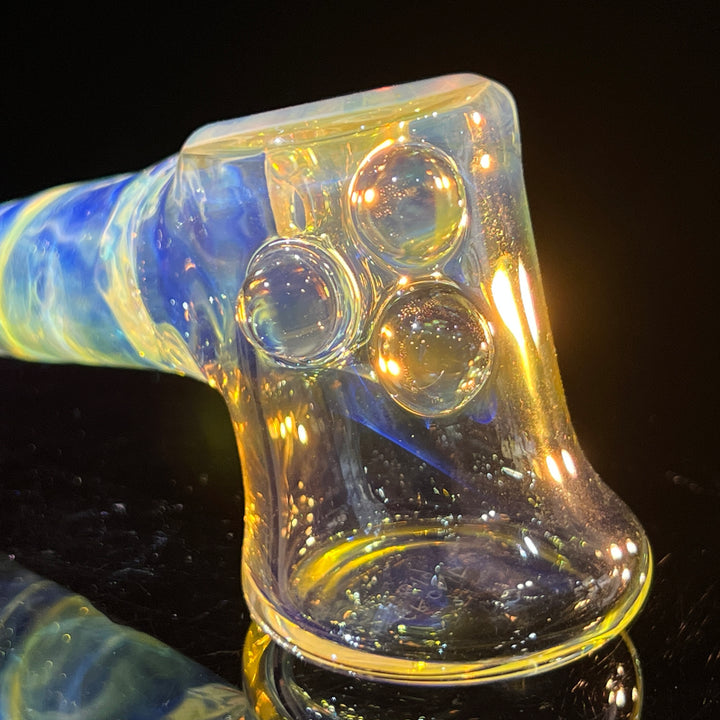 Silver Fumed Hash Hammer Glass Pipe Crondo Glassics   