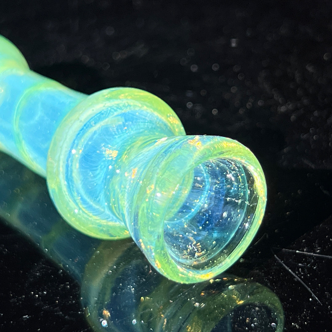 Green Slyme Coil Chillum Glass Pipe Schutz Glass   