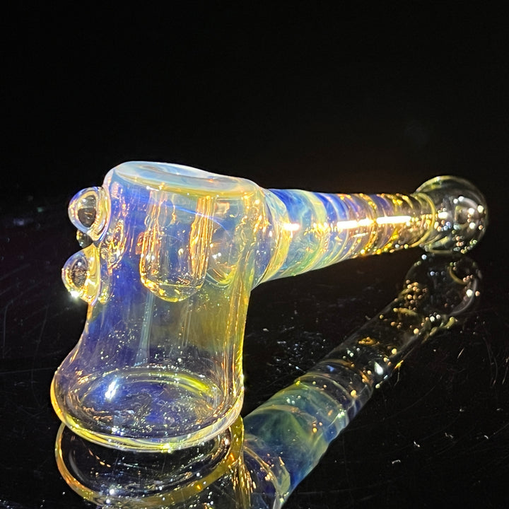 Silver Fumed Hash Hammer Glass Pipe Crondo Glassics   