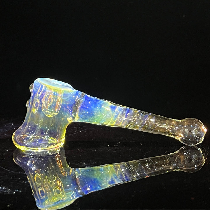 Silver Fumed Hash Hammer Glass Pipe Crondo Glassics   