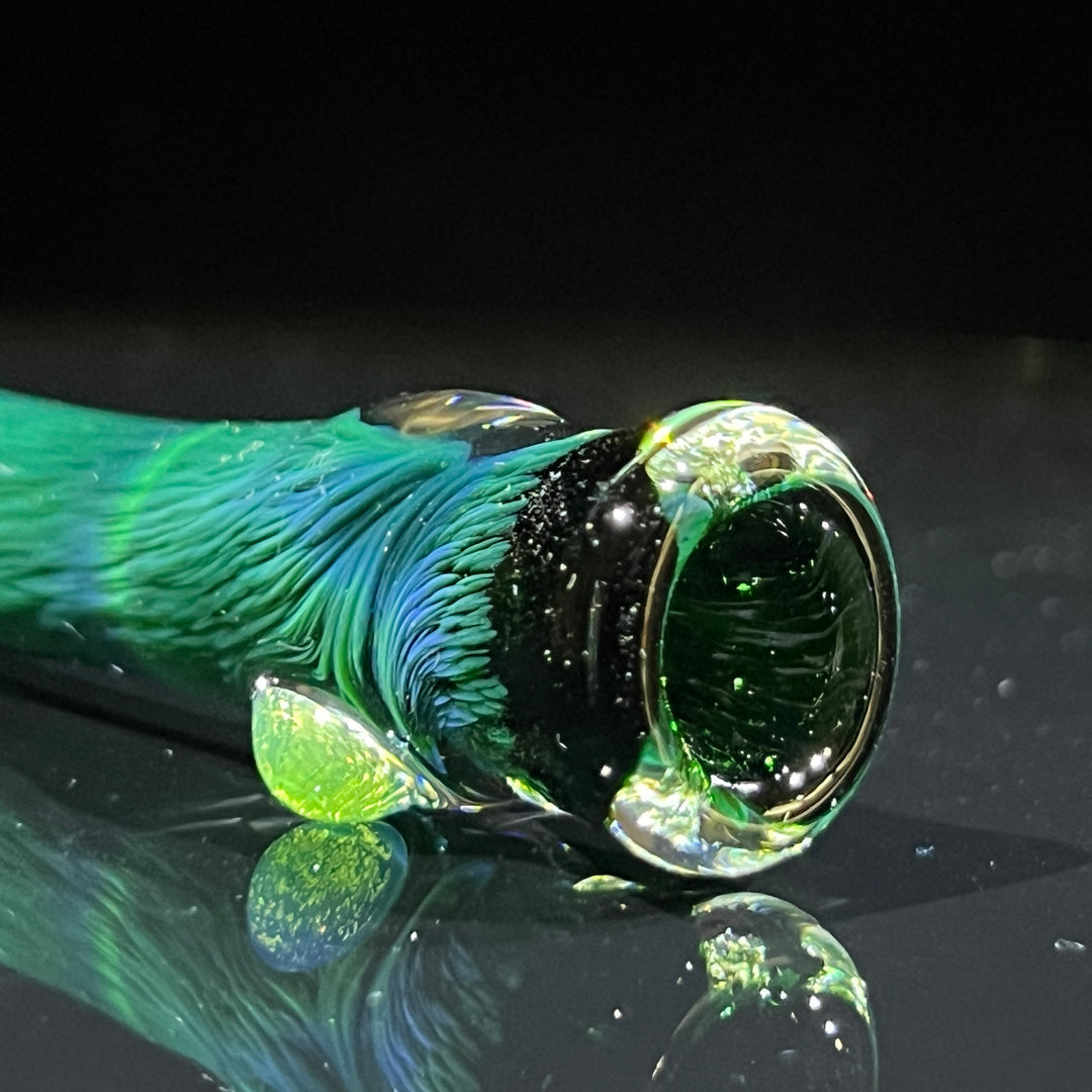 Thick Exp Green Chillum Glass Pipe Chuck Glass