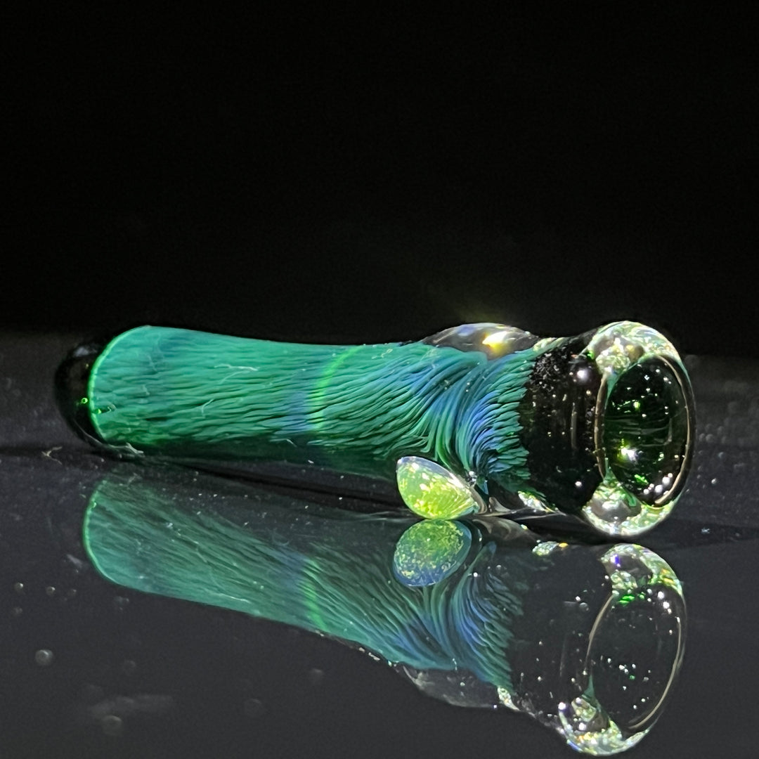 Thick Exp Green Chillum Glass Pipe Chuck Glass