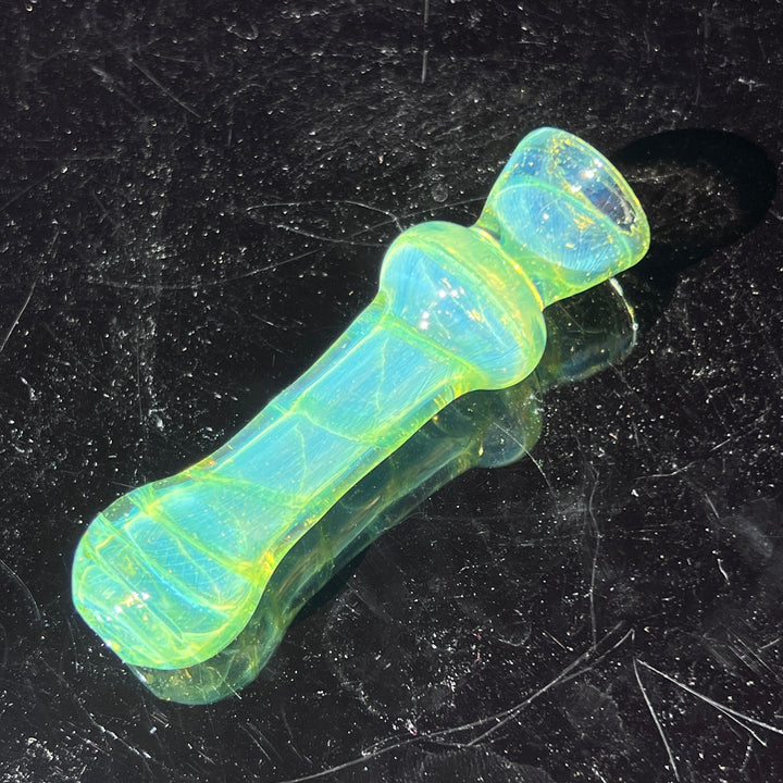 Green Slyme Coil Chillum Glass Pipe Schutz Glass   