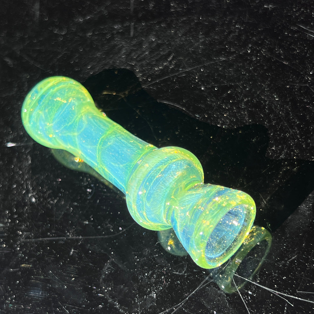 Green Slyme Coil Chillum Glass Pipe Schutz Glass   