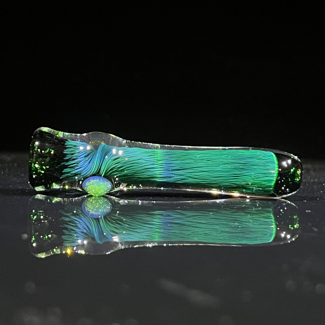 Thick Exp Green Chillum Glass Pipe Chuck Glass