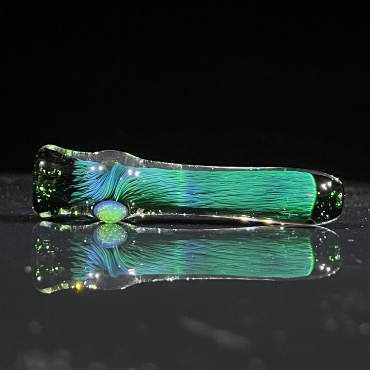 Thick Exp Green Chillum Glass Pipe Chuck Glass