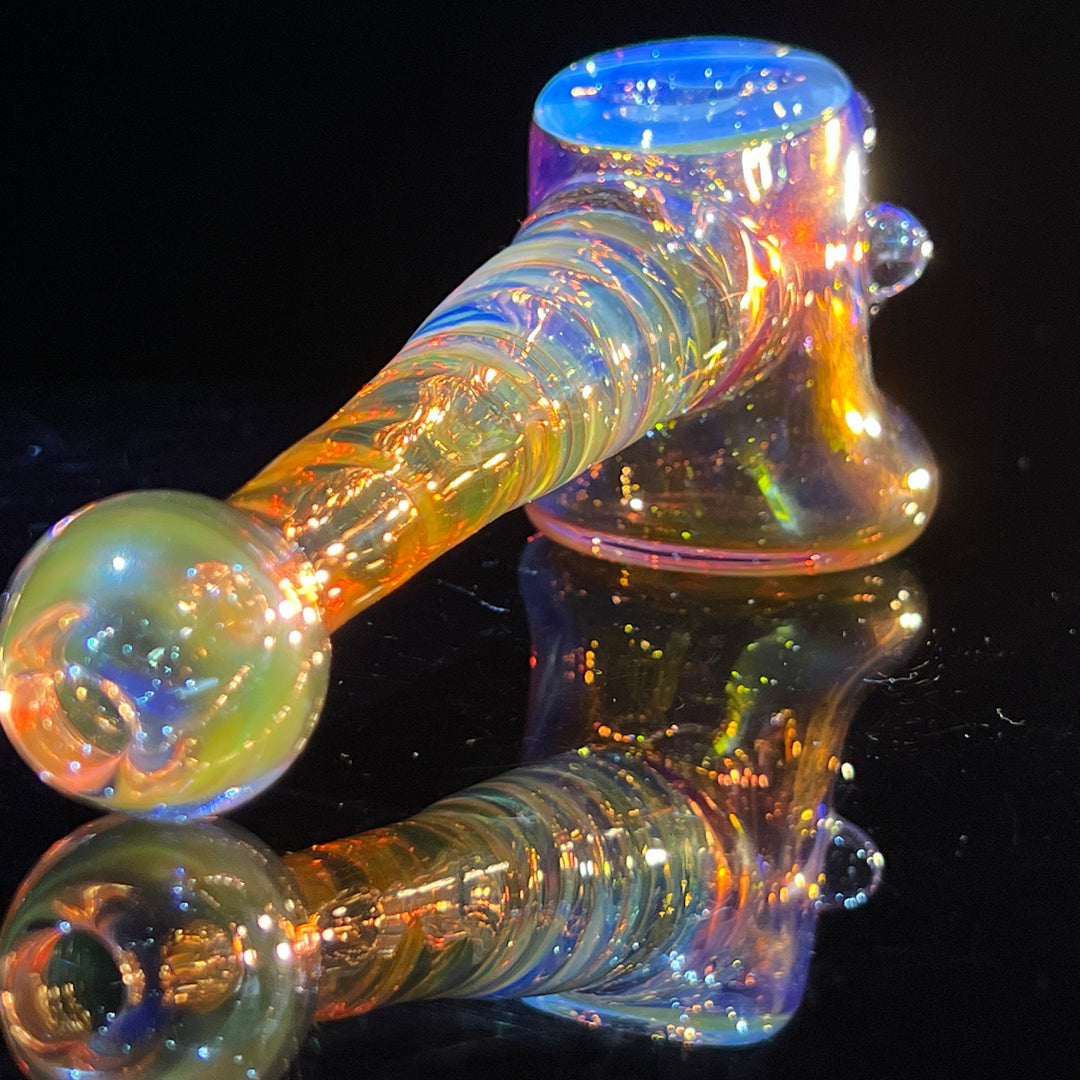 Gold Fumed Hash Hammer Glass Pipe Crondo Glassics   