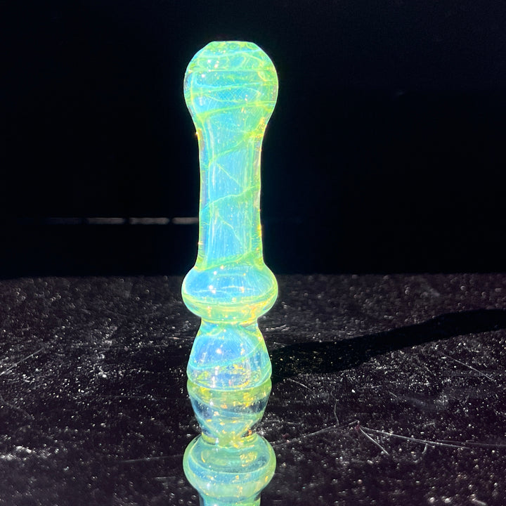 Green Slyme Coil Chillum Glass Pipe Schutz Glass   