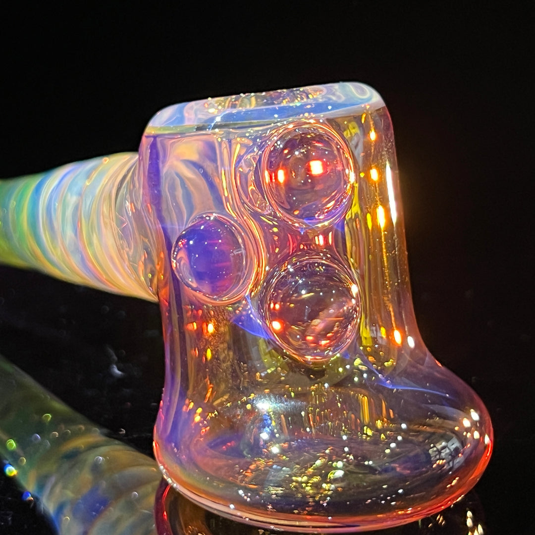 Gold Fumed Hash Hammer Glass Pipe Crondo Glassics   