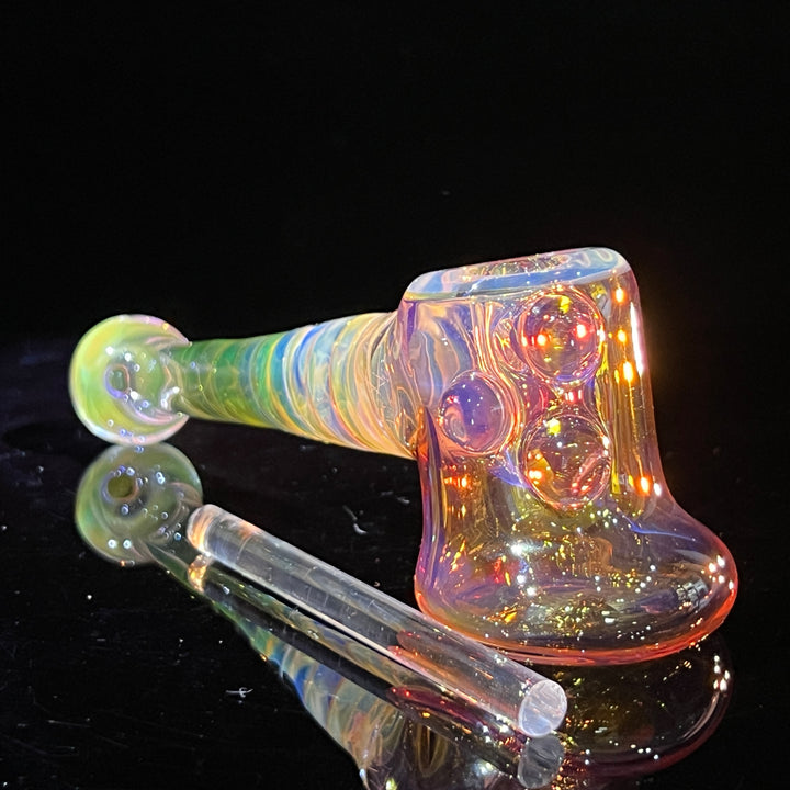 Gold Fumed Hash Hammer Glass Pipe Crondo Glassics   