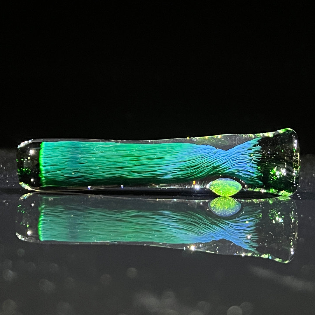 Thick Exp Green Chillum Glass Pipe Chuck Glass