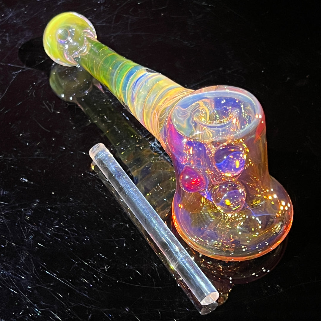 Gold Fumed Hash Hammer Glass Pipe Crondo Glassics   