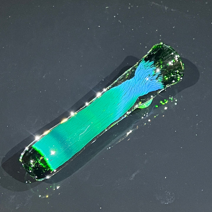 Thick Exp Green Chillum Glass Pipe Chuck Glass