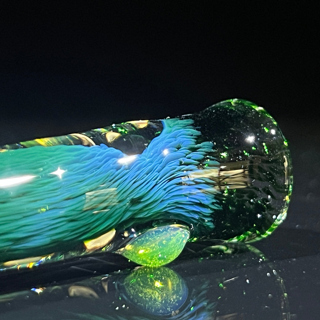 Thick Exp Green Chillum Glass Pipe Chuck Glass