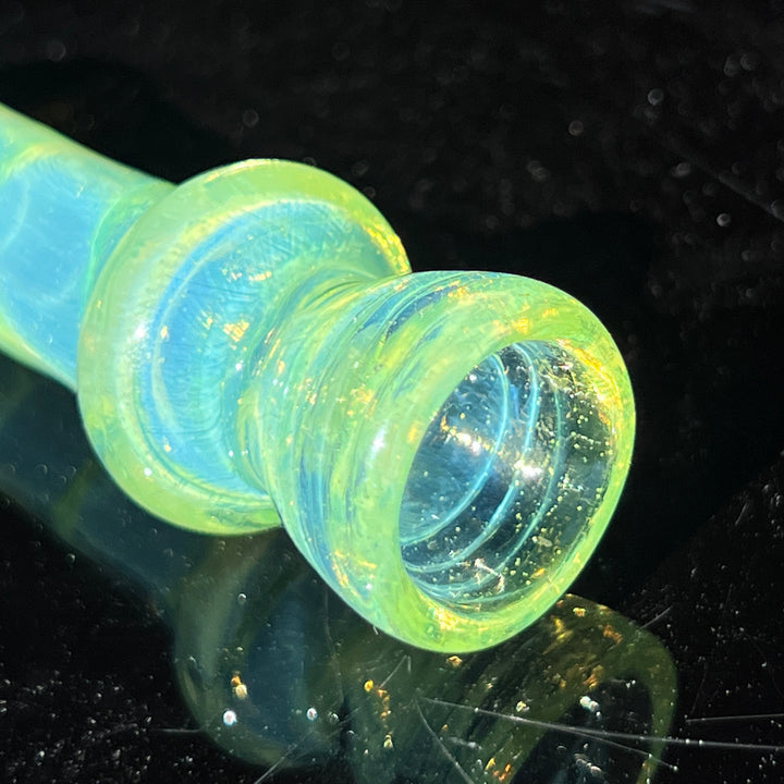 Green Slyme Coil Chillum Glass Pipe Schutz Glass   