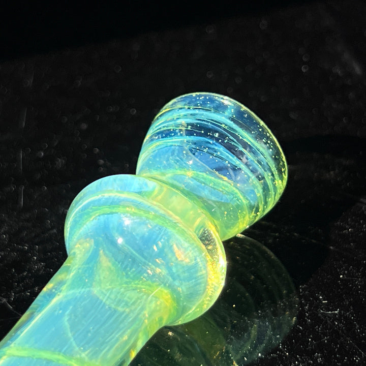 Green Slyme Coil Chillum Glass Pipe Schutz Glass   