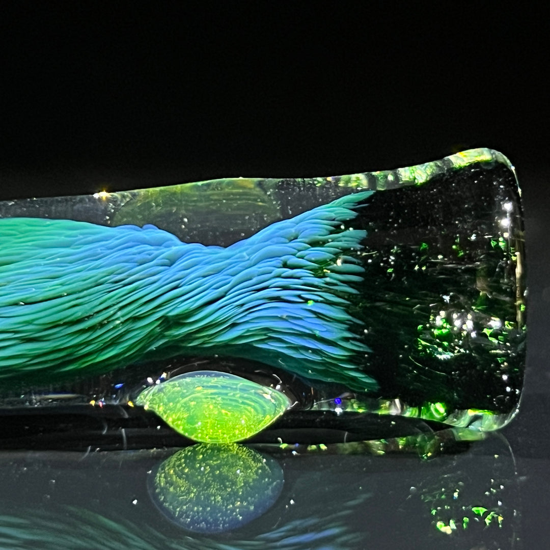 Thick Exp Green Chillum Glass Pipe Chuck Glass