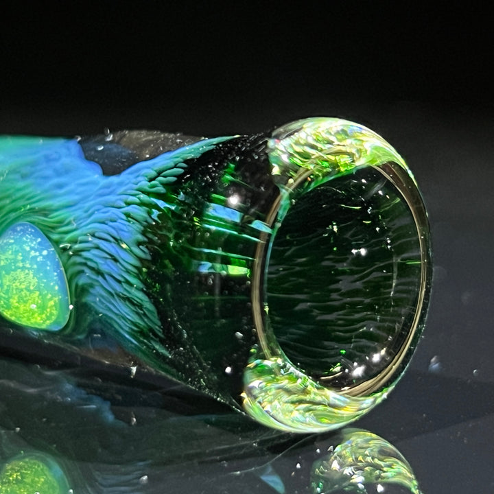 Thick Exp Green Chillum Glass Pipe Chuck Glass