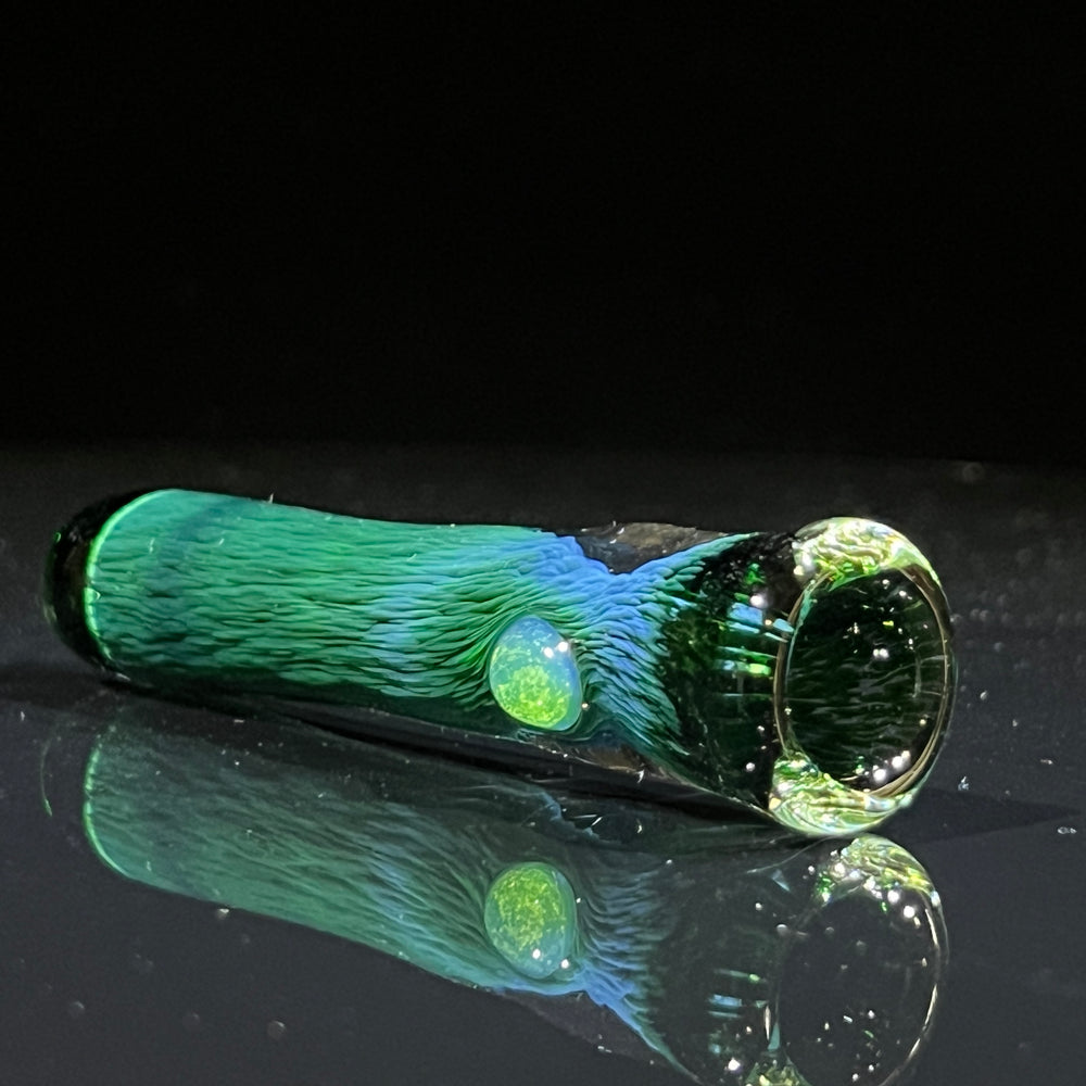 Thick Exp Green Chillum Glass Pipe Chuck Glass