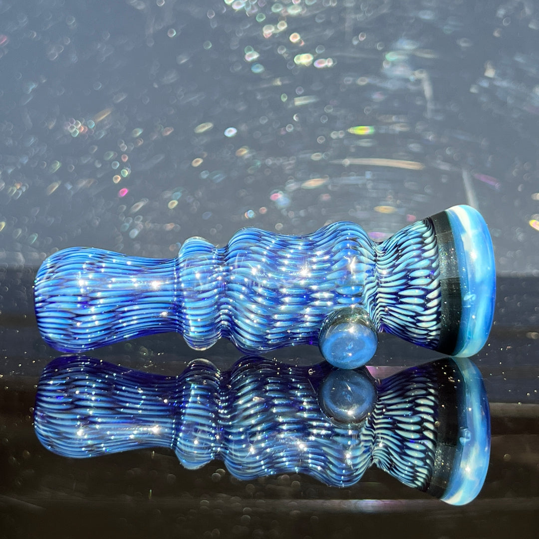 Snakeskin Bat Large Glass Pipe Firekist Glass   