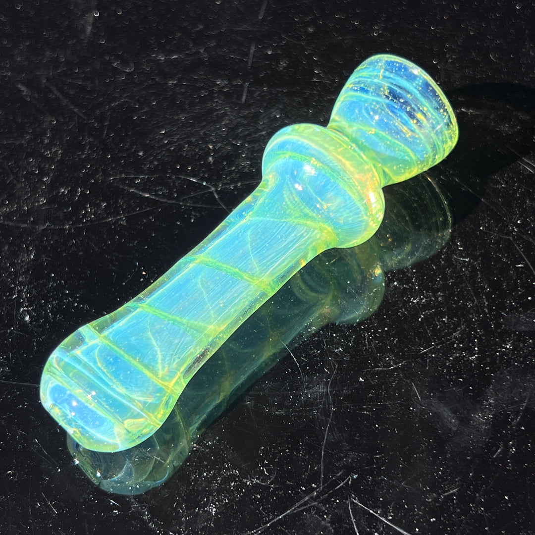 Green Slyme Coil Chillum Glass Pipe Schutz Glass   