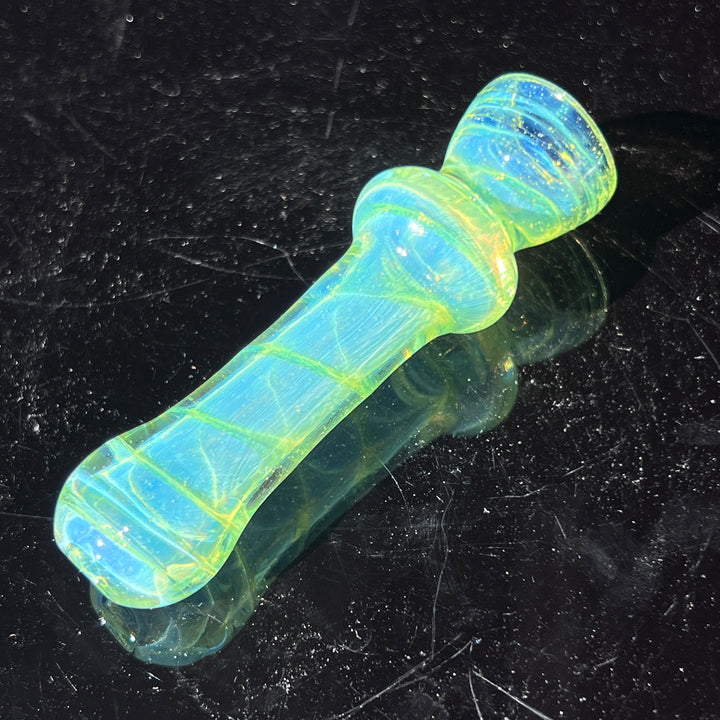 Green Slyme Coil Chillum Glass Pipe Schutz Glass   