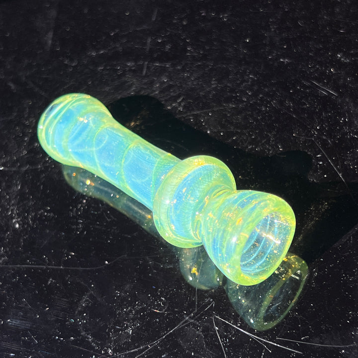 Green Slyme Coil Chillum Glass Pipe Schutz Glass   