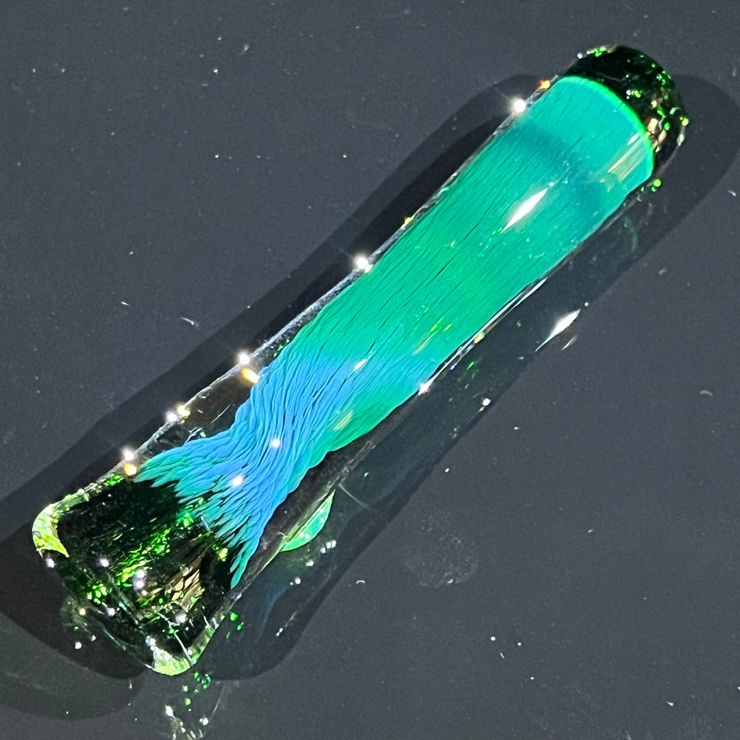 Thick Exp Green Chillum Glass Pipe Chuck Glass