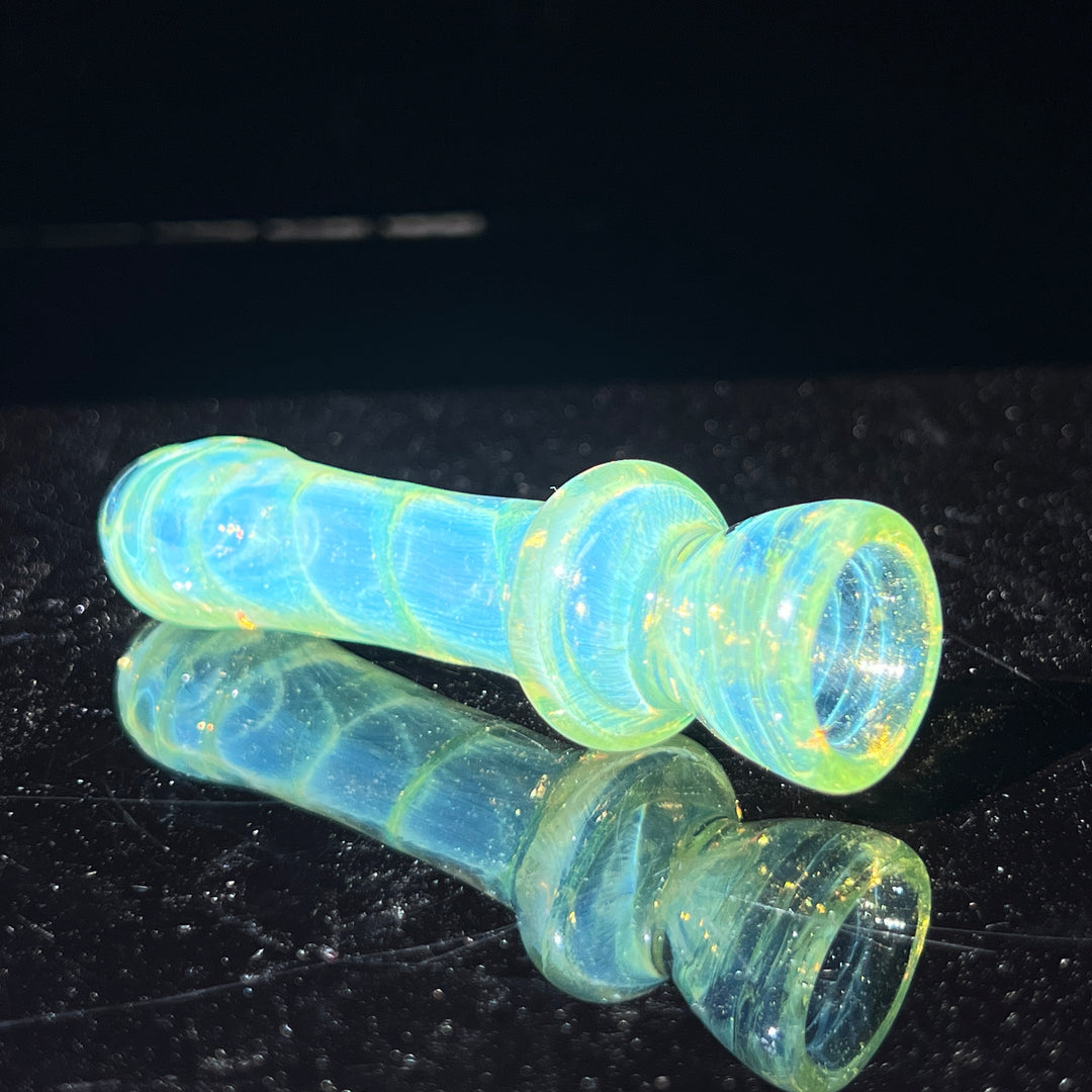 Green Slyme Coil Chillum Glass Pipe Schutz Glass   