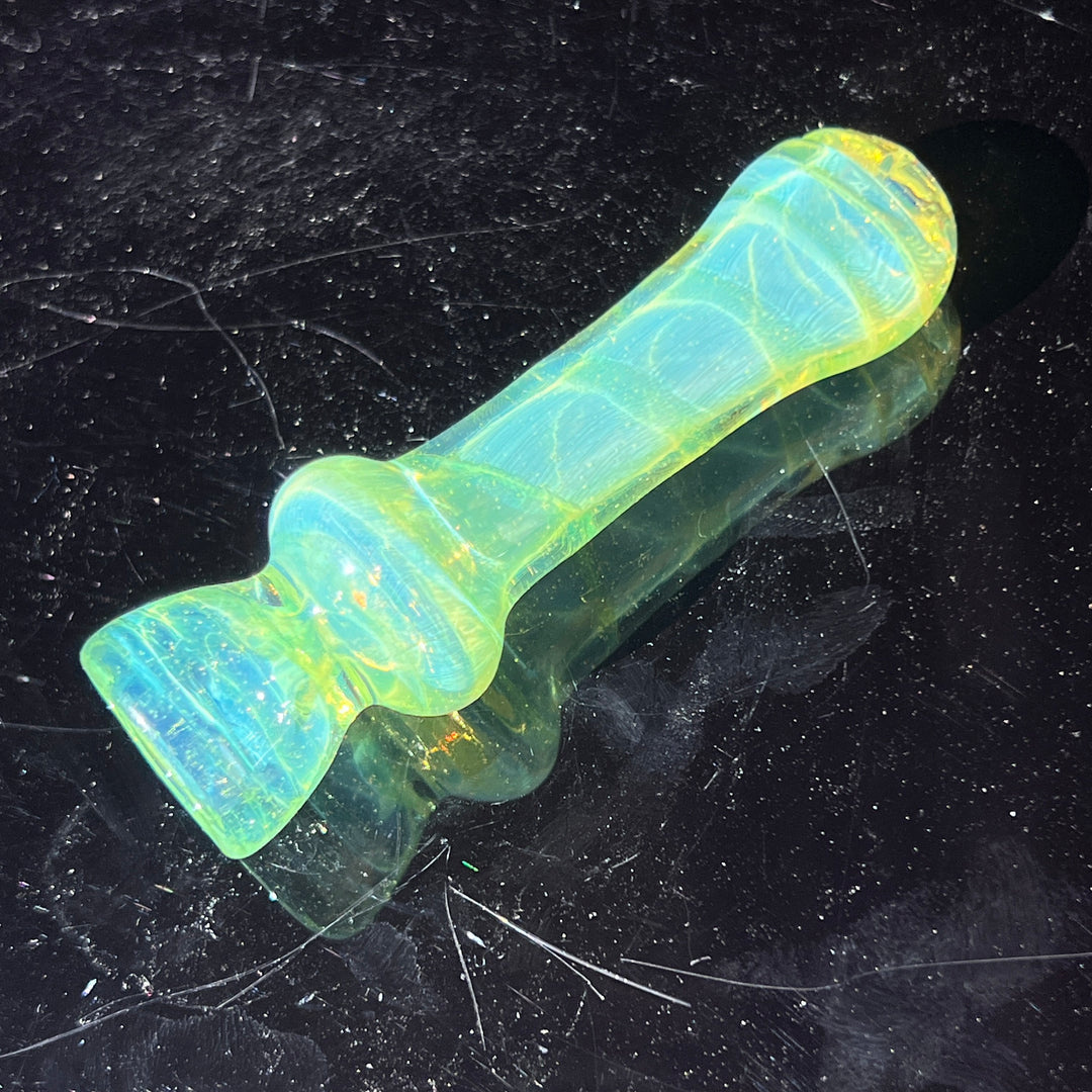 Green Slyme Coil Chillum Glass Pipe Schutz Glass   