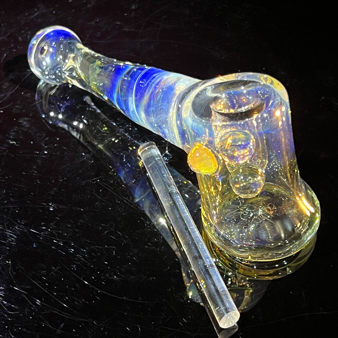 Silver Fumed Hash Hammer Glass Pipe Crondo Glassics   