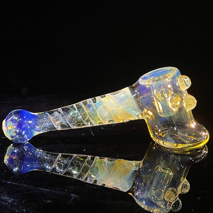 Silver Fumed Hash Hammer Glass Pipe Crondo Glassics   