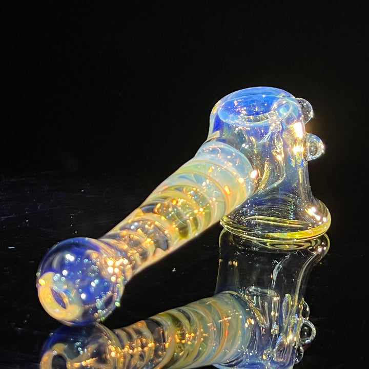 Silver Fumed Hash Hammer Glass Pipe Crondo Glassics   