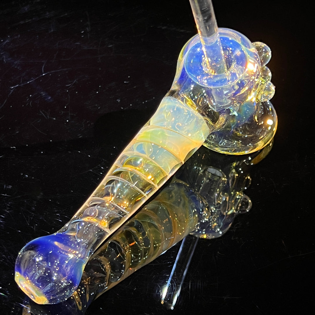 Silver Fumed Hash Hammer Glass Pipe Crondo Glassics   