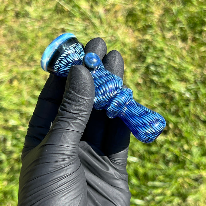 Snakeskin Bat Large Glass Pipe Firekist Glass   