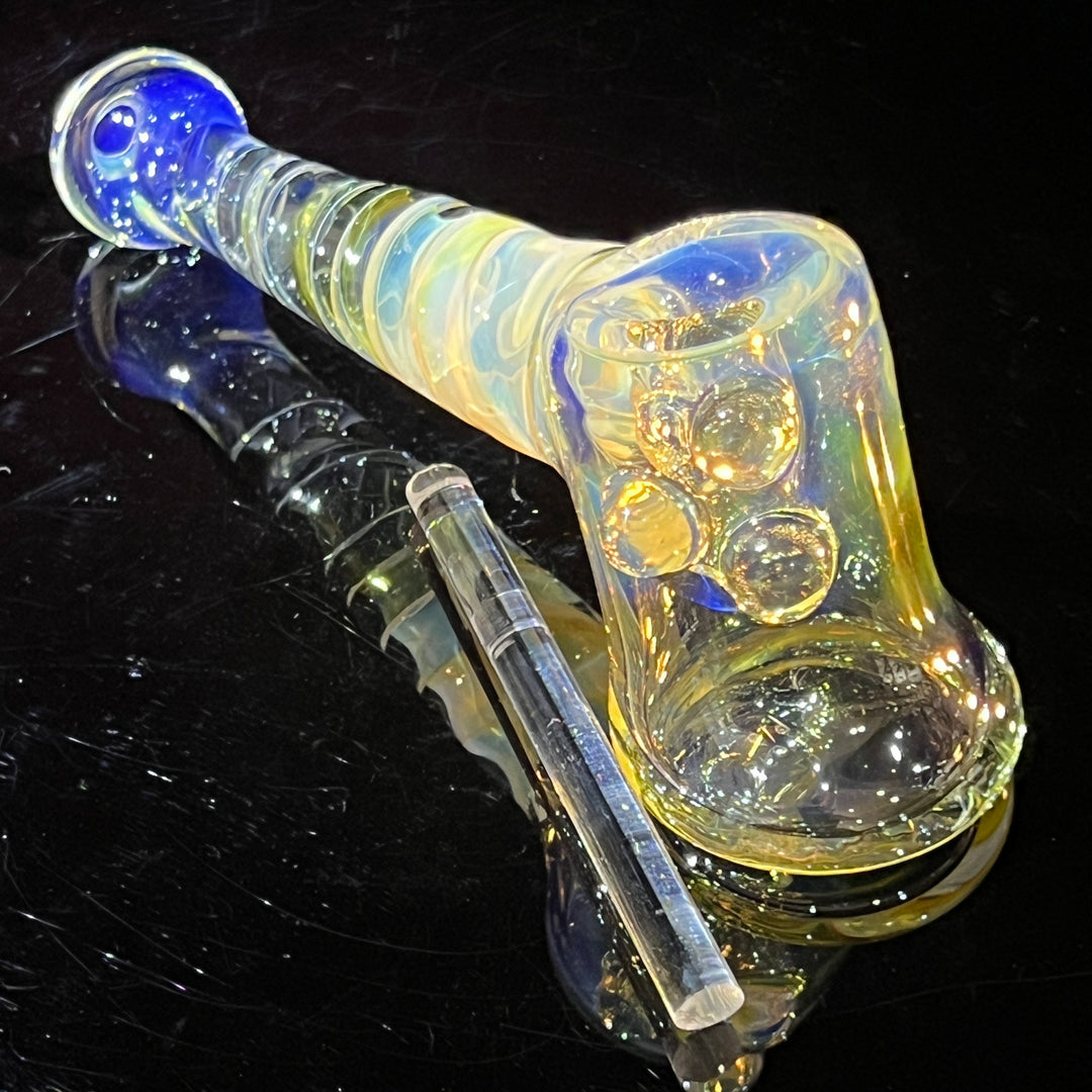 Silver Fumed Hash Hammer Glass Pipe Crondo Glassics   