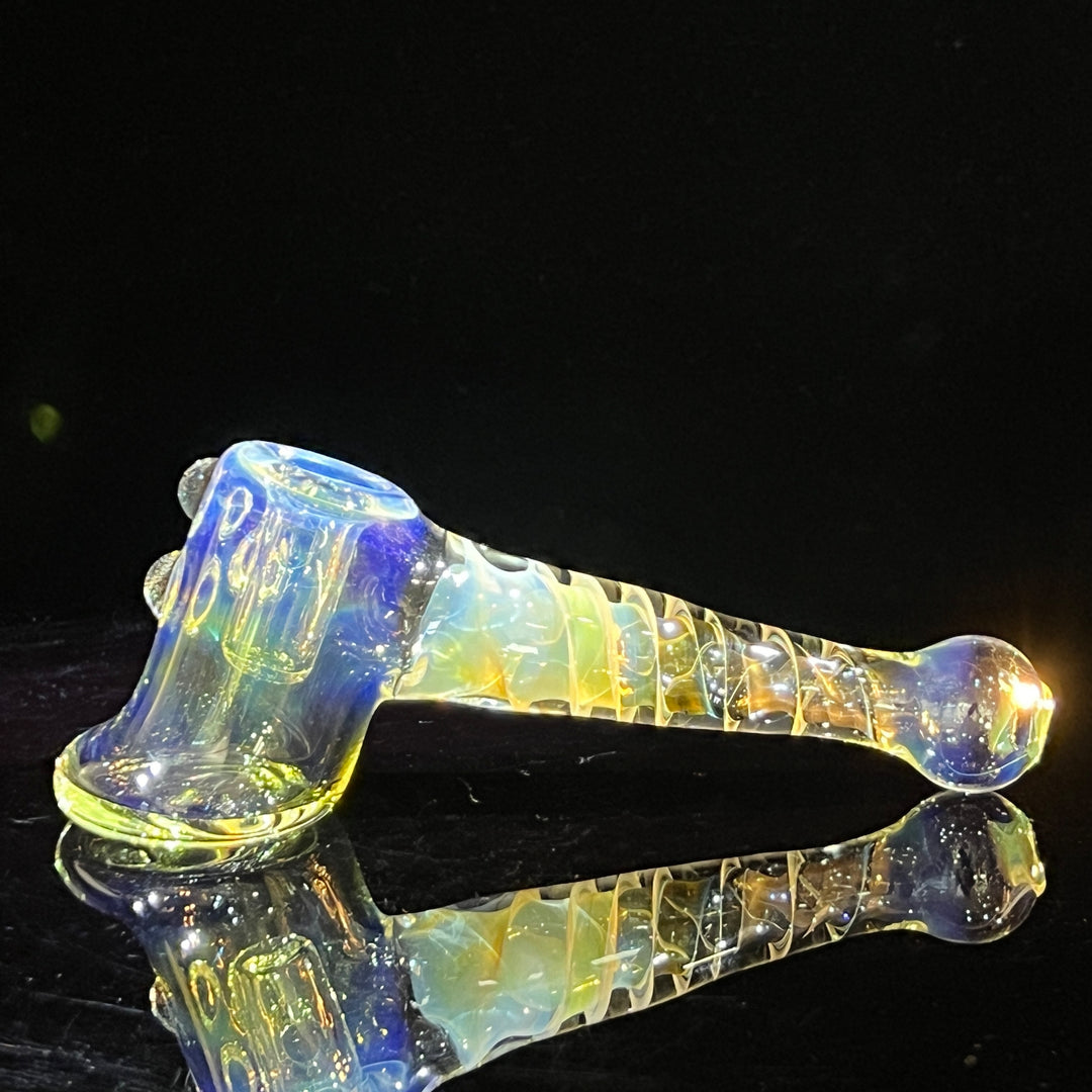 Silver Fumed Hash Hammer Glass Pipe Crondo Glassics   