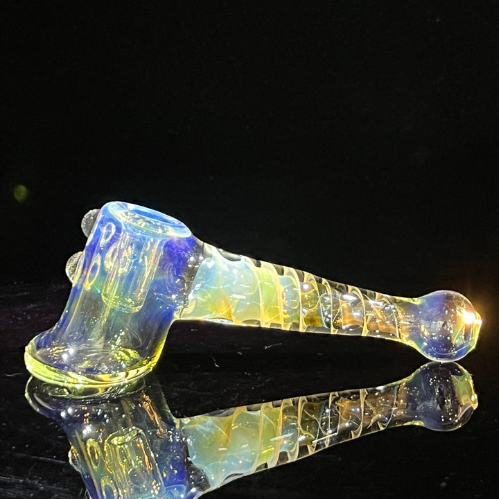 Silver Fumed Hash Hammer Glass Pipe Crondo Glassics   