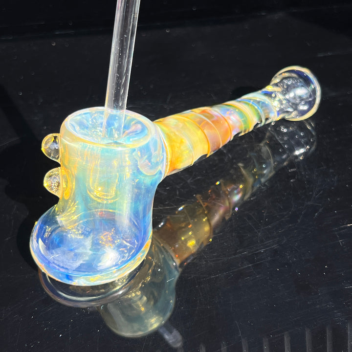 Silver Fumed Hash Hammer Glass Pipe Crondo Glassics   