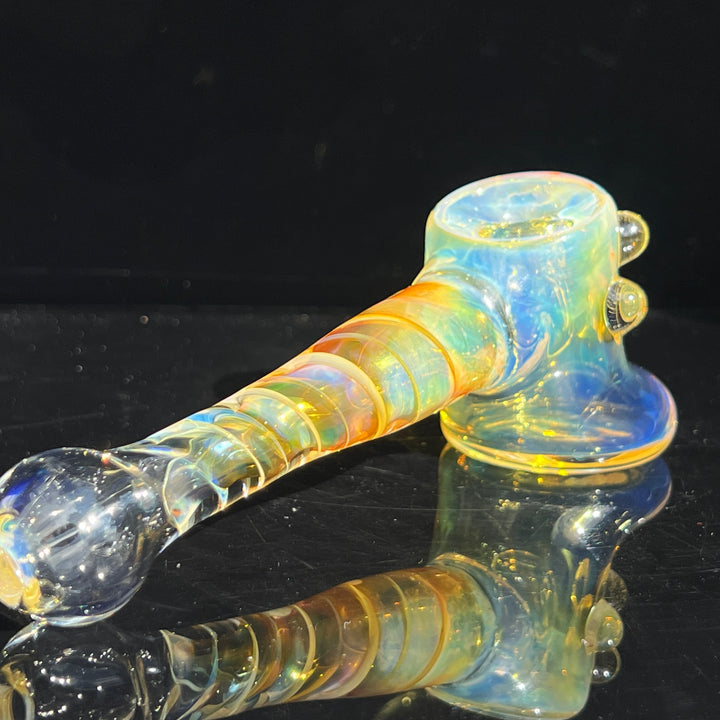 Silver Fumed Hash Hammer Glass Pipe Crondo Glassics   